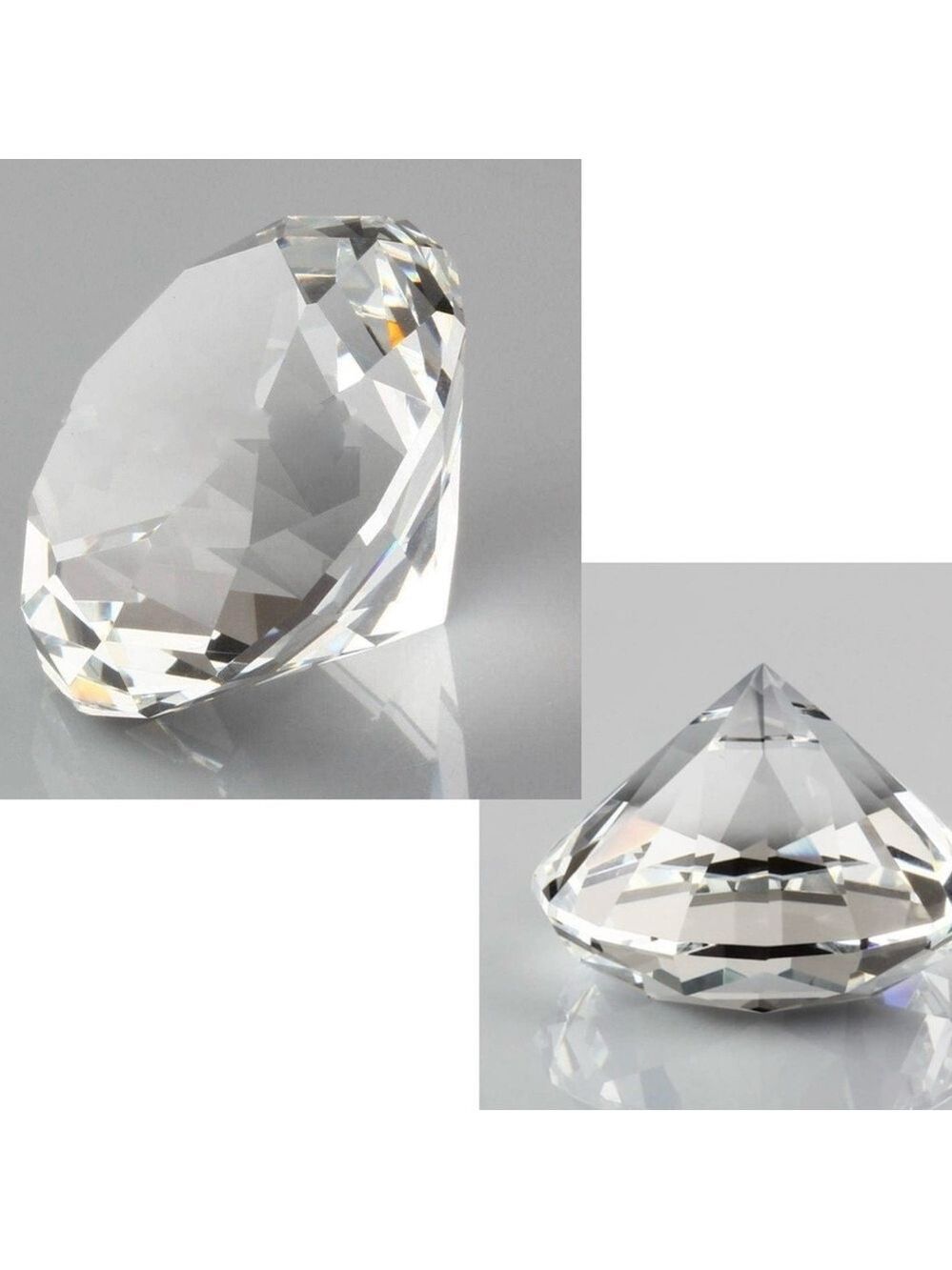 Clear Crystal Diamond Glass Paperweight Decorative Glass Diamonds Wedding